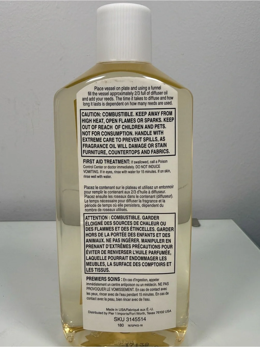 New Pier 1 Imports Honeysuckle Reed Diffuser Oil Refill 16 oz Discontinued